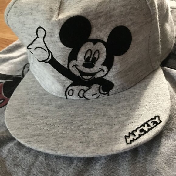 Disney Junior Mickey Mouse Toddler T-Shirt & Hat Set 18M Gray - Picture 5 of 8